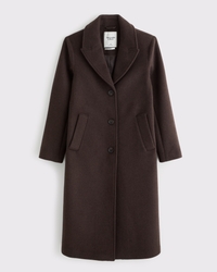 Wool-Blend Tailored Topcoat