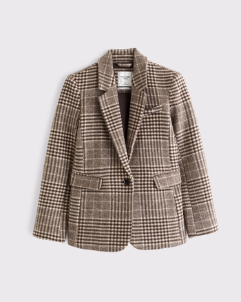 Classic Wool-Blend Blazer