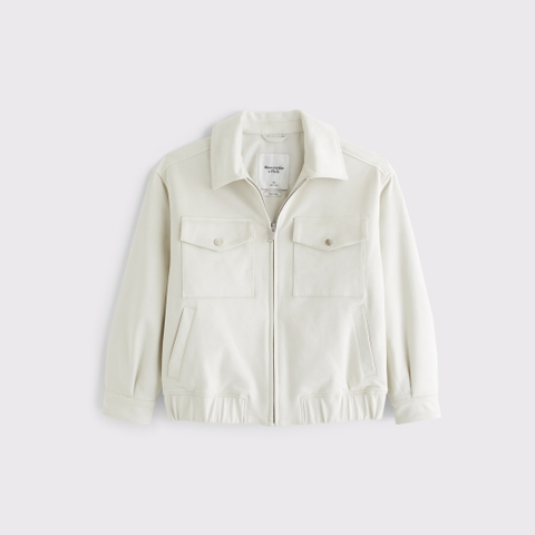 Мужские куртки Abercrombie & Fitch Vegan Suede Bomber Jacket