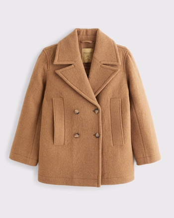 100% Wool Mid-Length Coat