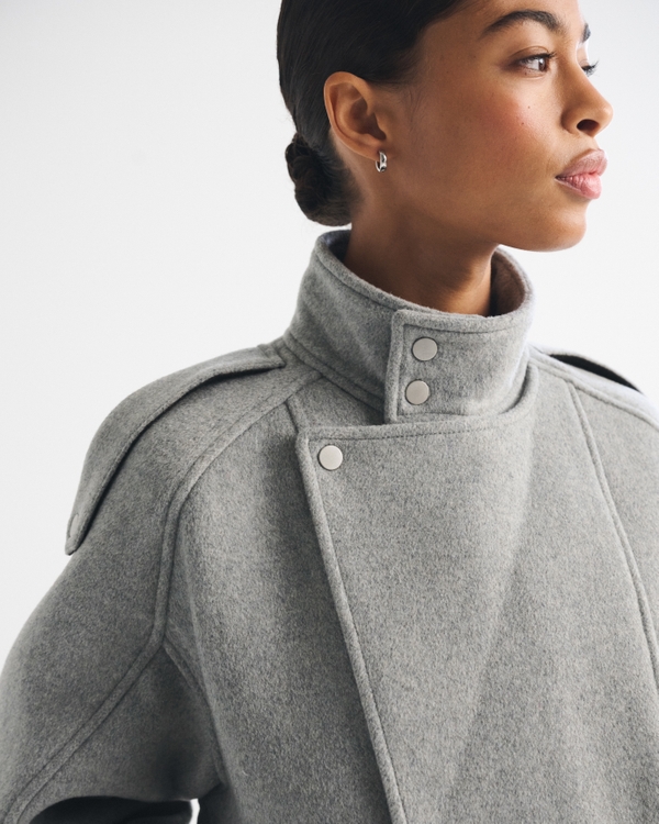A&F West Village Wool-Blend Bomber Jacket