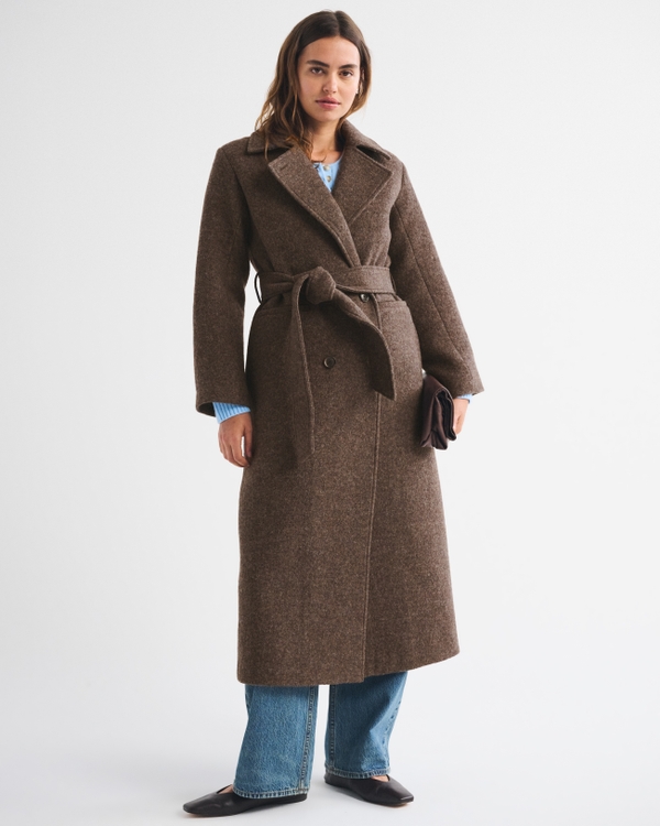 100% Wool Belted Coat