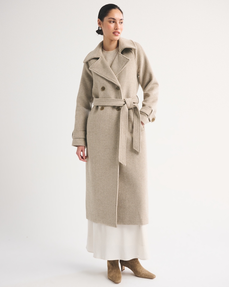 A&F Carrie Wool-Blend Trench Coat - thumbnail 2