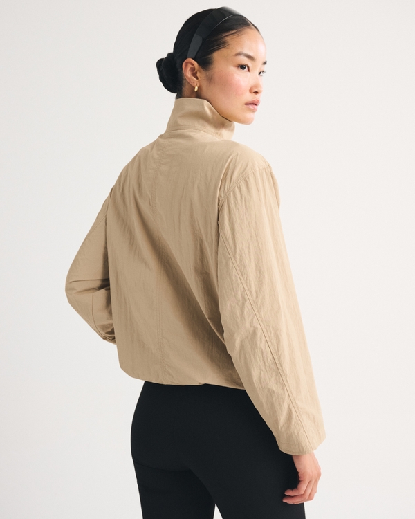 Women's Nylon Mock Neck Jacket | Women's Clearance | Abercrombie.com