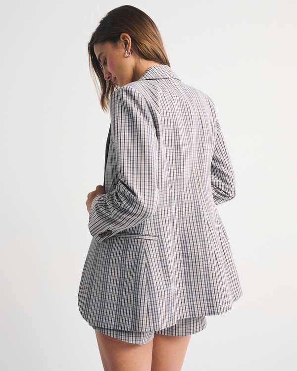 Nipped Waist Suiting Blazer