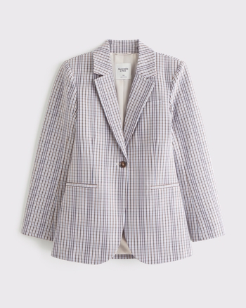 Nipped Waist Suiting Blazer