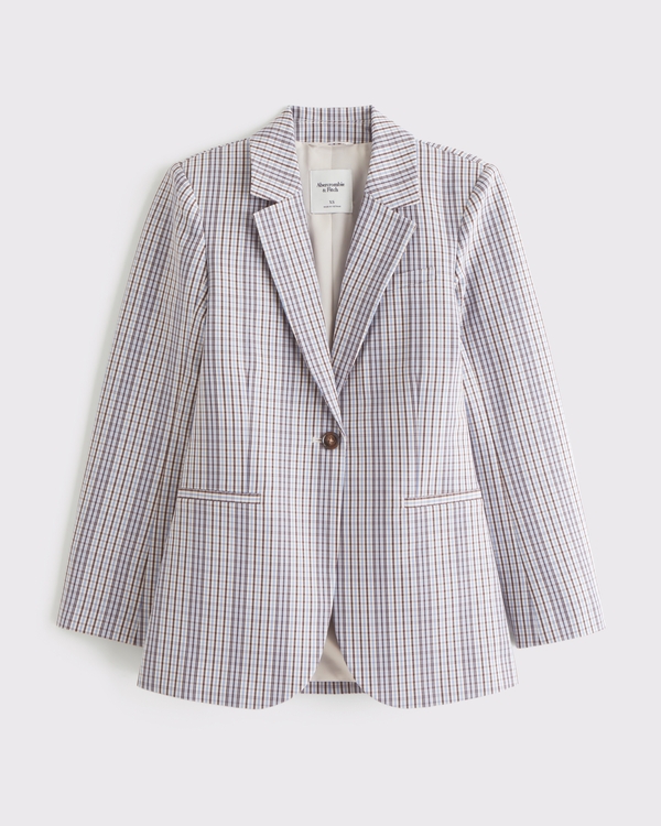 Nipped Waist Suiting Blazer