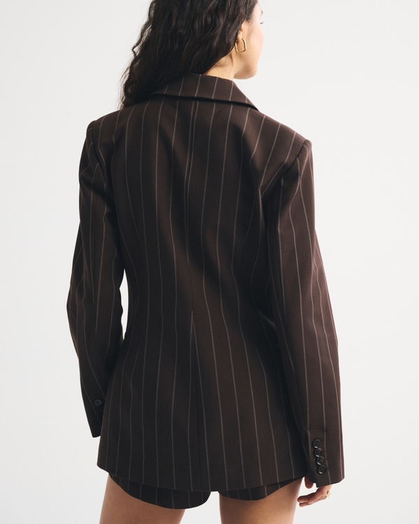 Nipped Waist Suiting Blazer