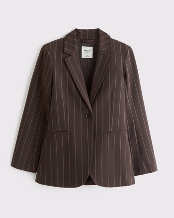 Nipped Waist Suiting Blazer