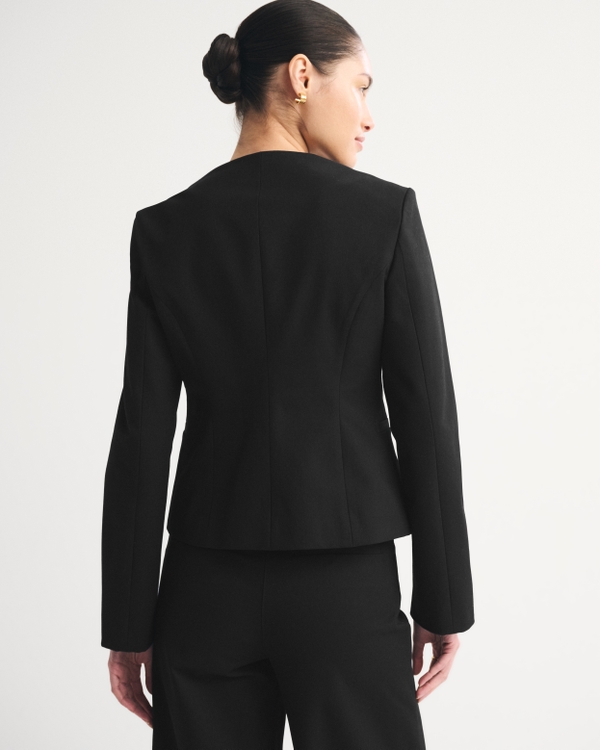 A&F Forme Collarless Slim Blazer