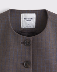A&F Forme Collarless Slim Blazer
