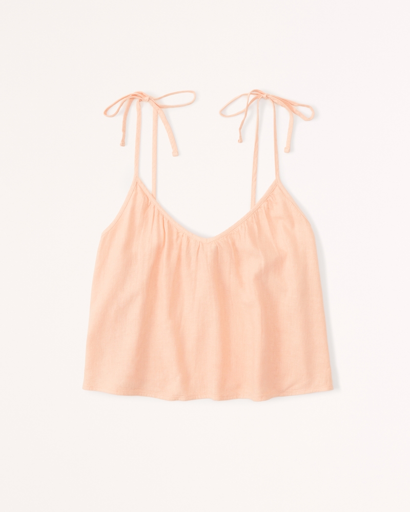 Abercrombie & Fitch Linen-Blend Sleep Tank