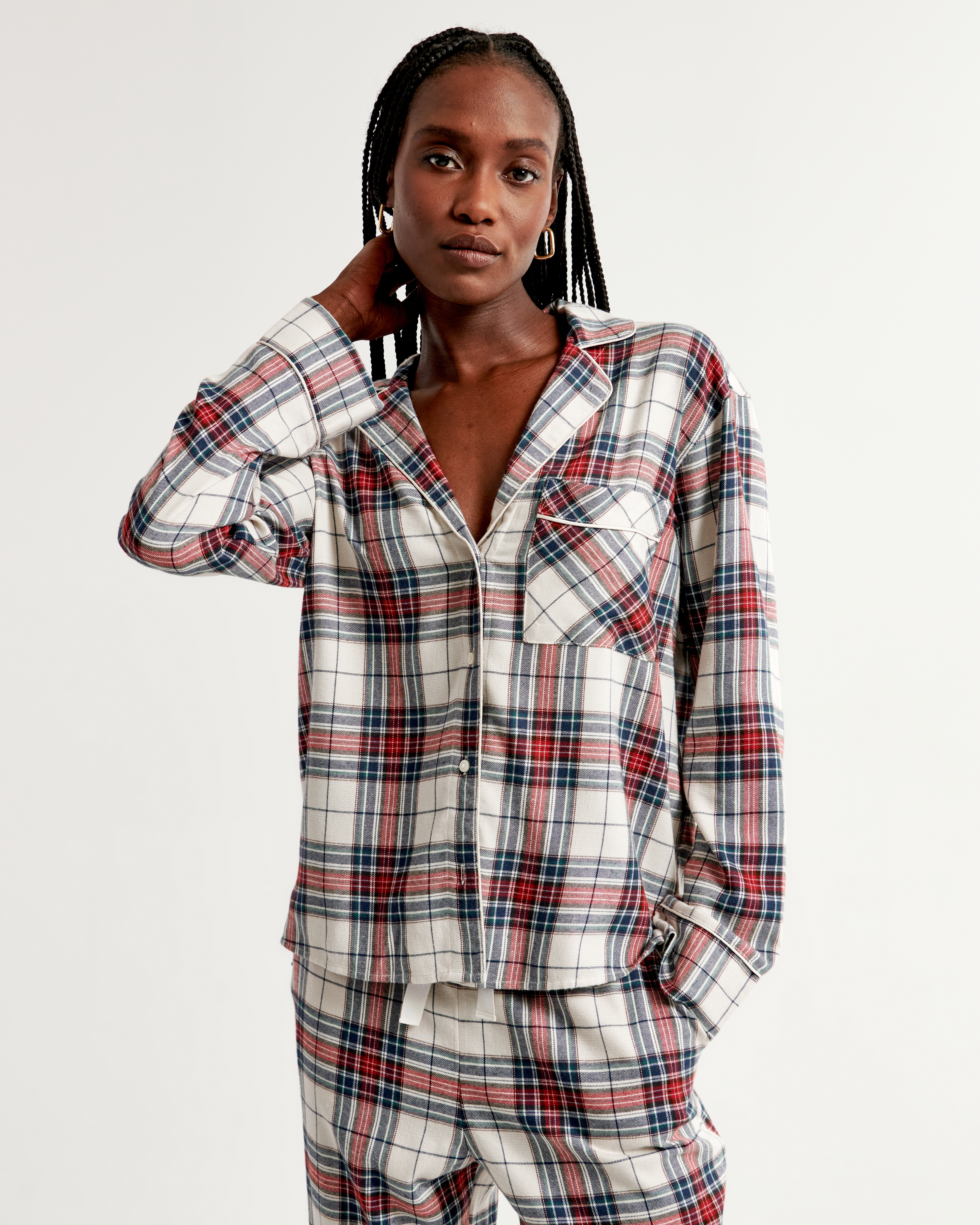 Flannel sleep best sale shirt womens