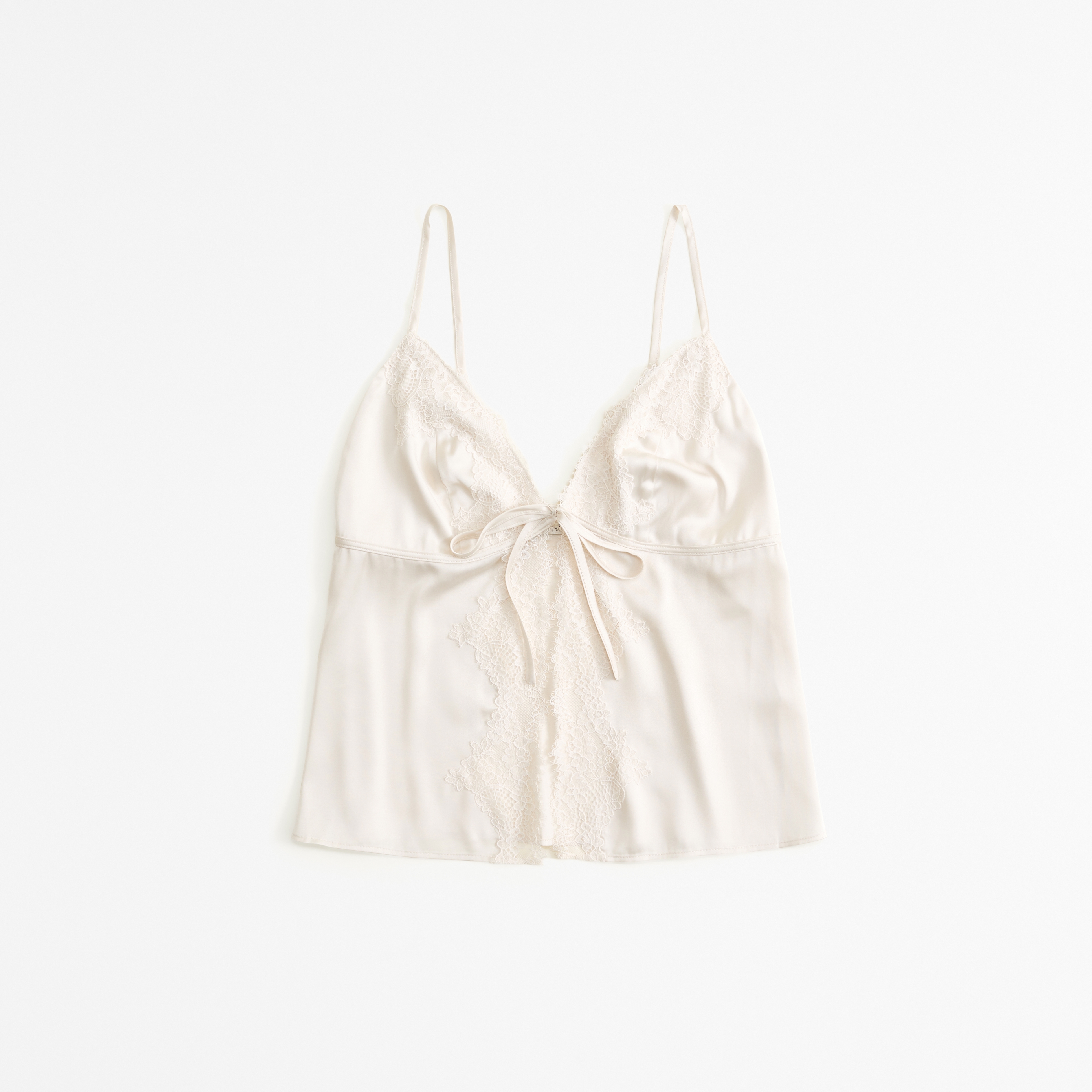 Women's Lace and Satin Tie-Front Cami | Women's Intimates