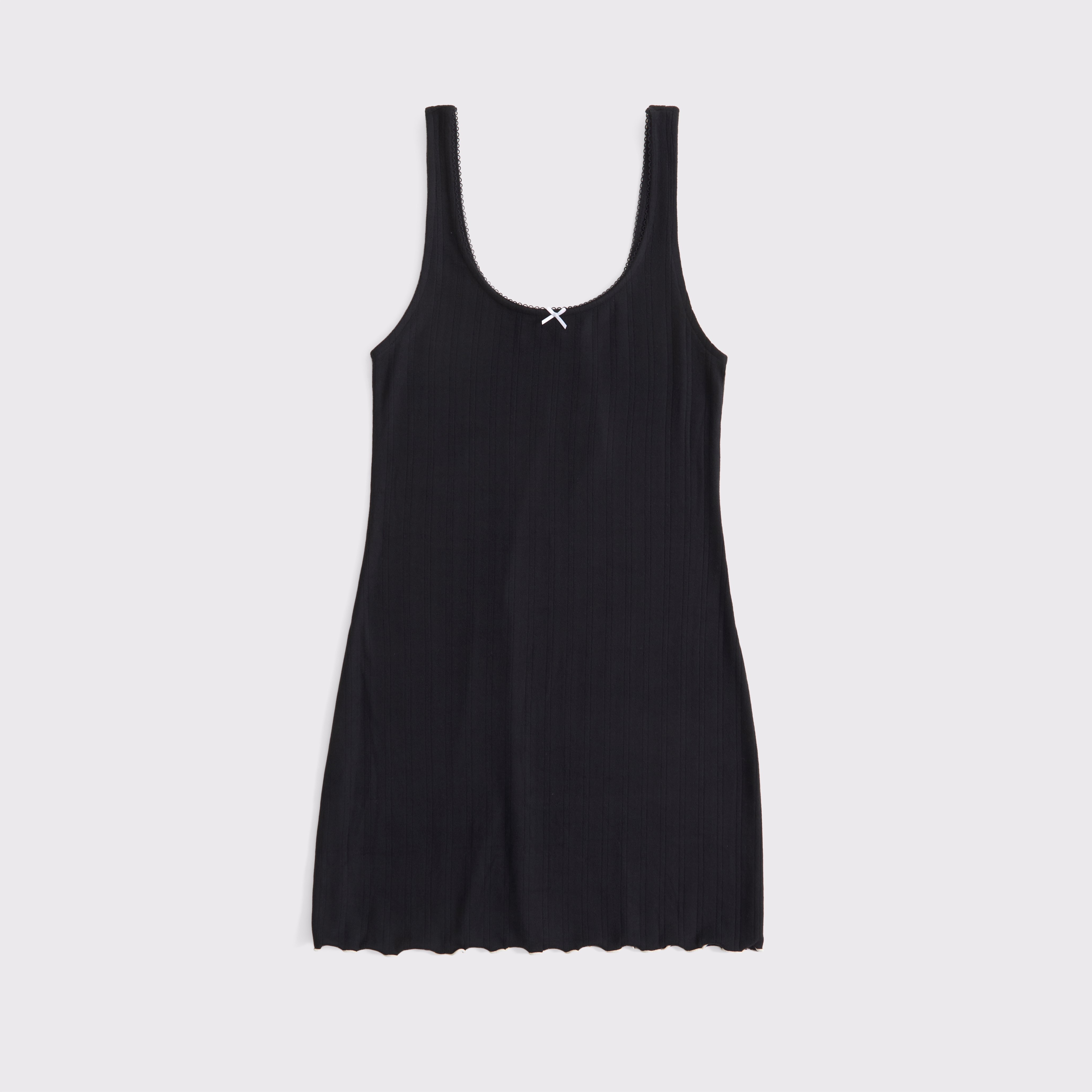 Abercrombie & Fitch Pointelle Nightie In Black