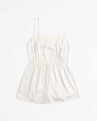 Lace and Satin Romper