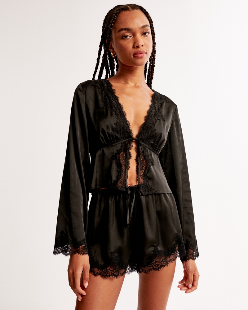 Lace and Satin Sleep Short