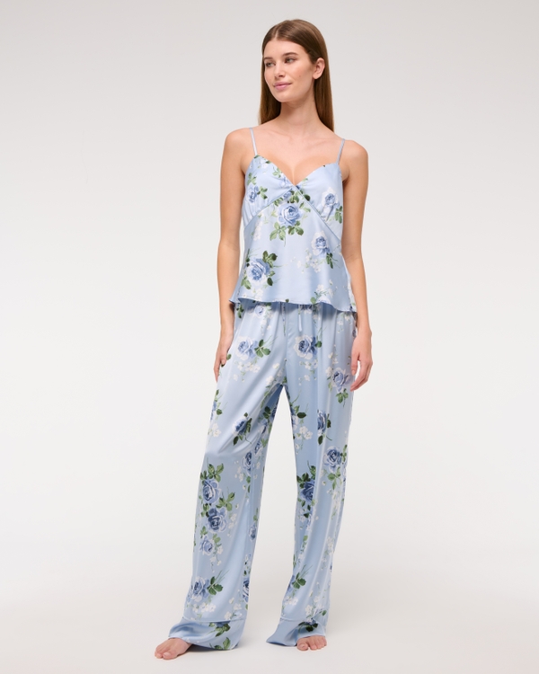 Sleep Pant, Blue Floral view 1