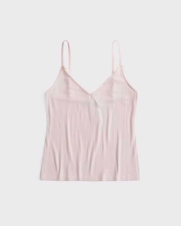 Pointelle Sleep Cami, Soft Rose view 1