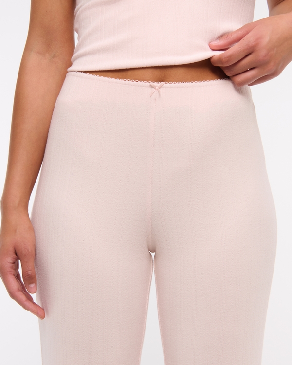 Pointelle Boot Pant, Soft Rose view 2
