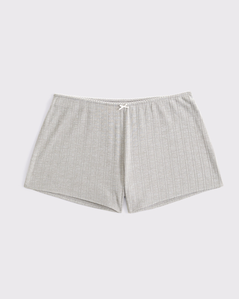 Short de nuit en maille point de Rome