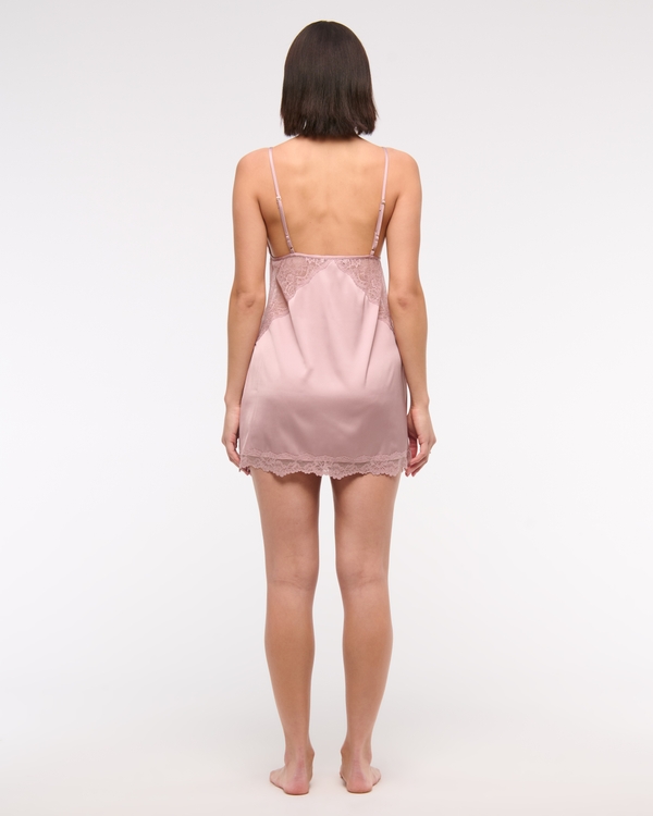 Sheer Lace-Trim Nightie