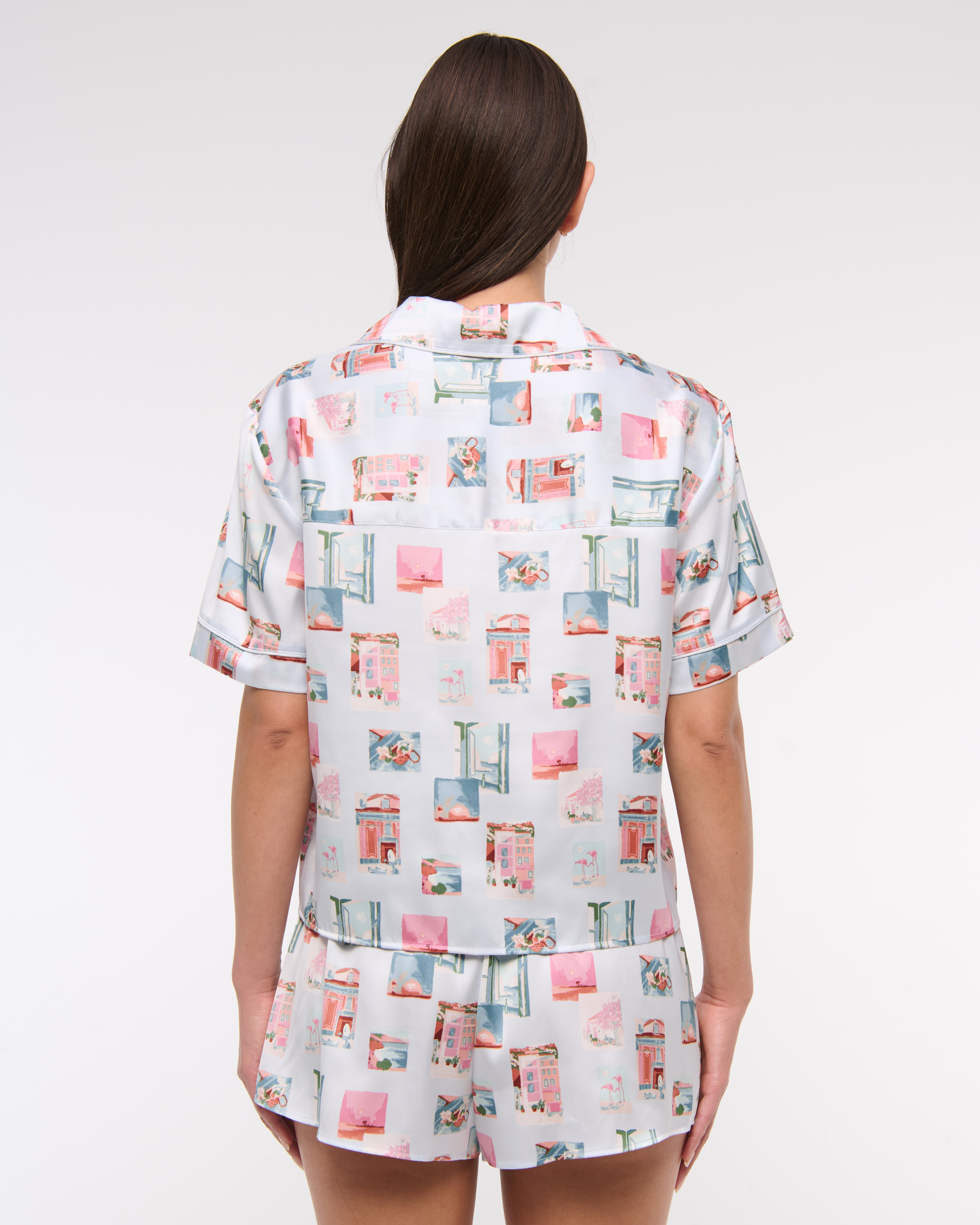 SIXPAD Sleep Top (Short Sleeve) L ベージュ Women's Short-Sleeve Sleep Shirt | Women's Matching Sets