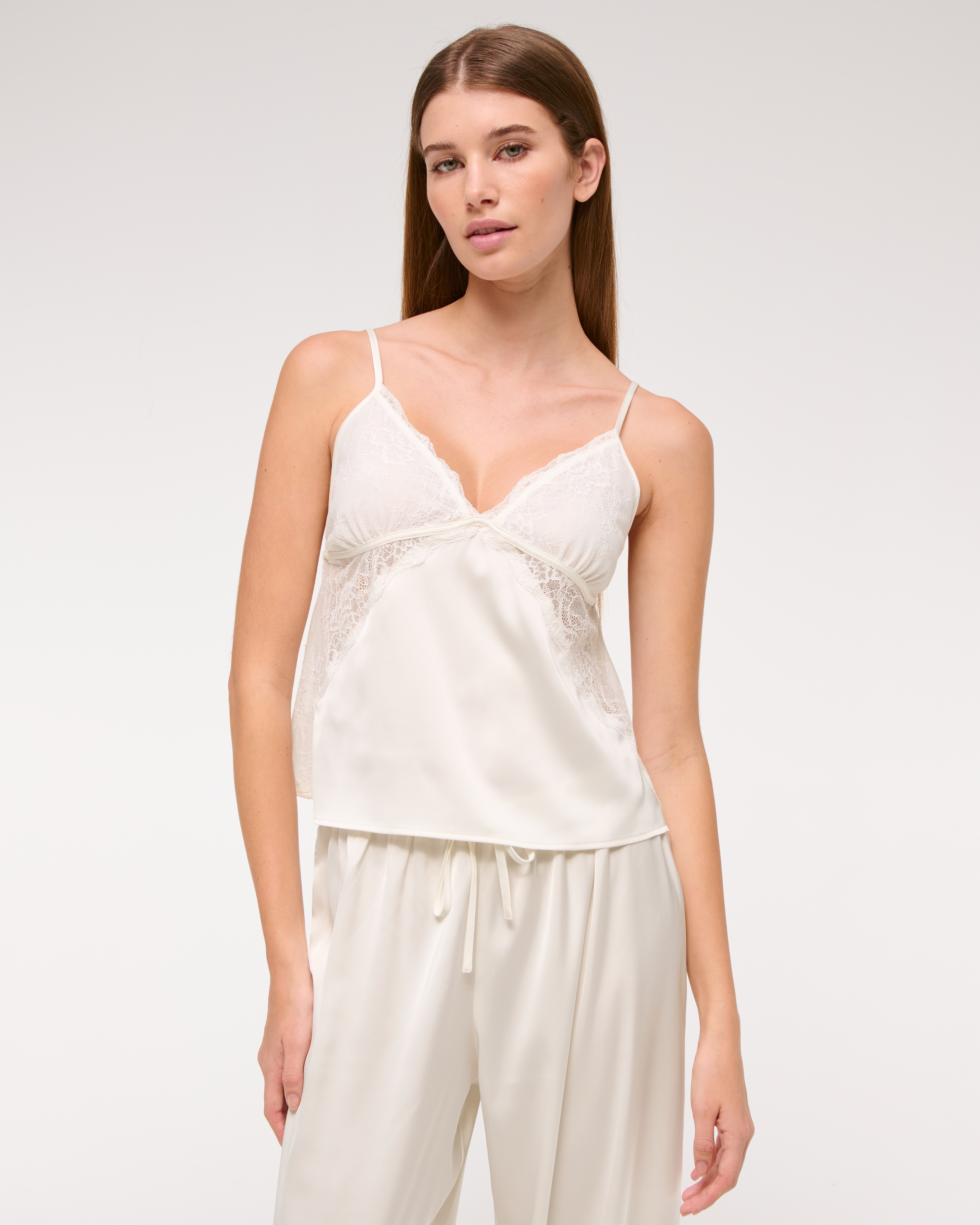 sheer white camisole
