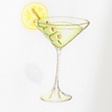 martini print