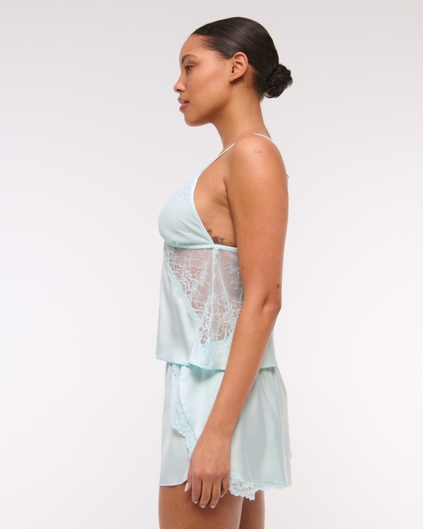 Sheer Lace and Satin Cami