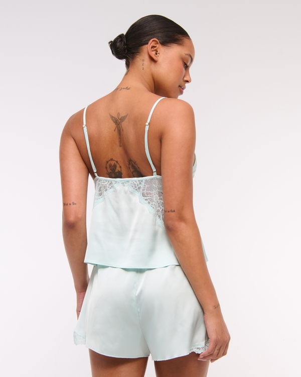 Sheer Lace and Satin Cami