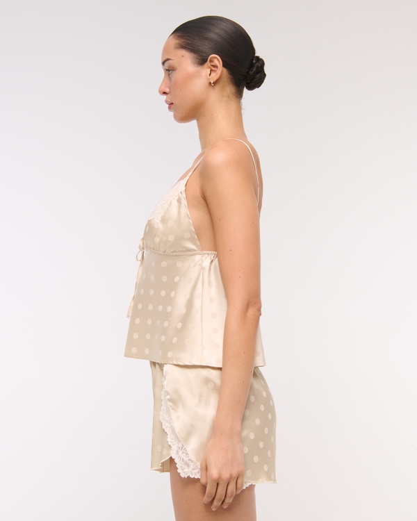 Jacquard Lace and Satin Sleep Cami