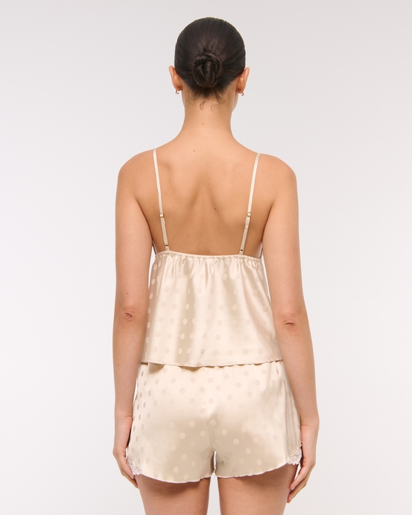 Jacquard Lace and Satin Sleep Cami