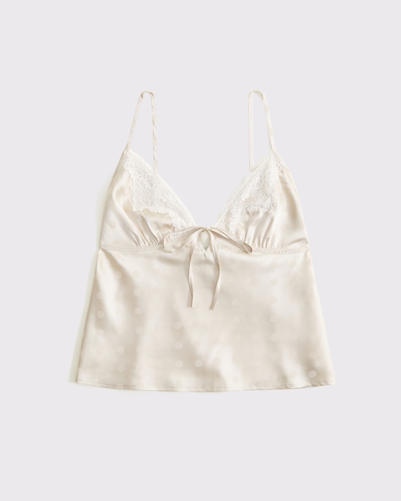 Jacquard Lace and Satin Sleep Cami