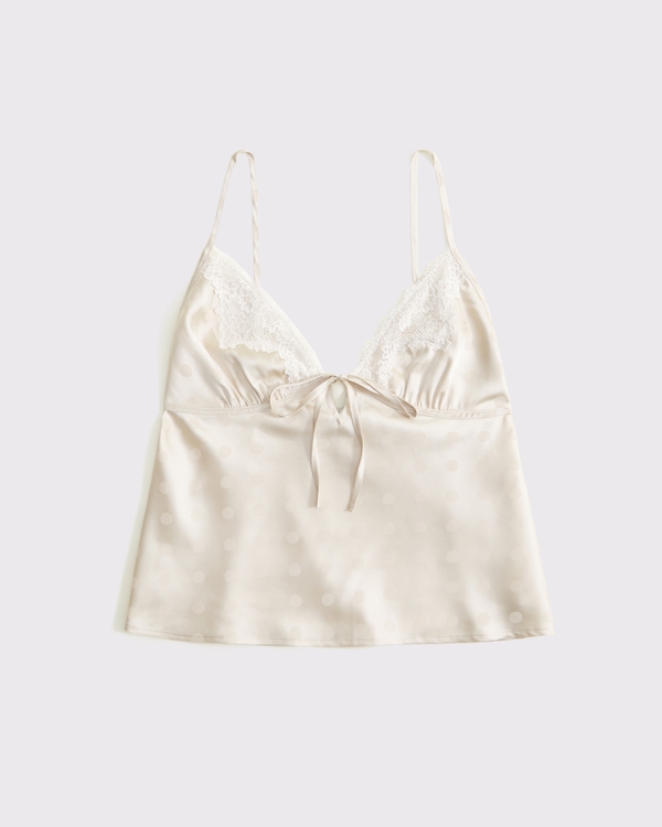Jacquard Lace and Satin Sleep Cami