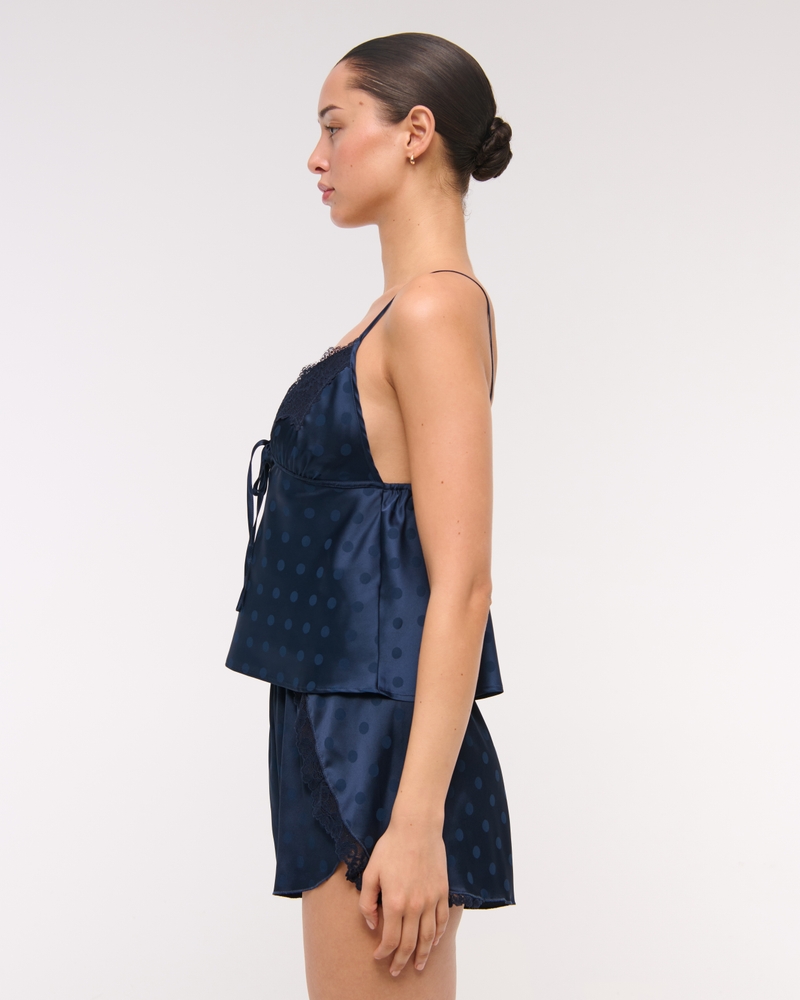 Jacquard Lace and Satin Sleep Cami