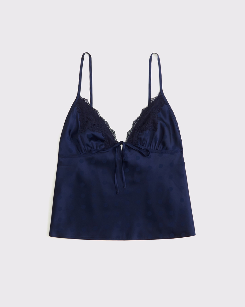 Jacquard Lace and Satin Sleep Cami