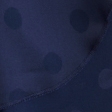 marineblauw met stippen