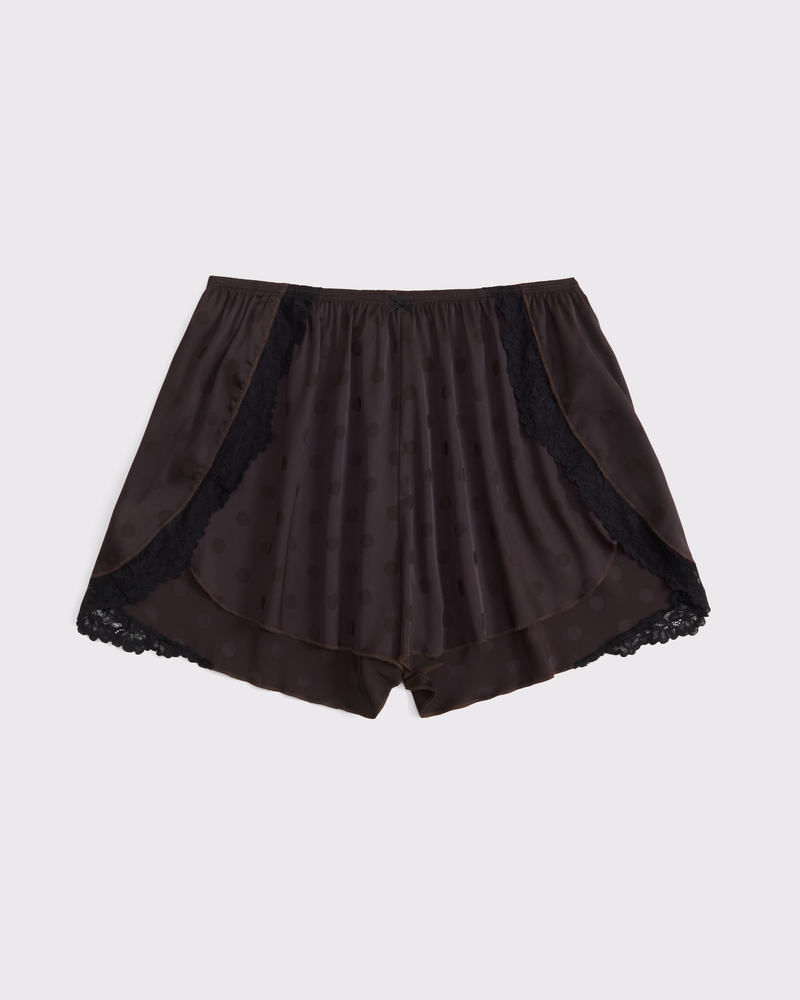 Jacquard Lace and Satin Sleep Short
