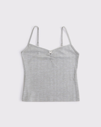Women's Pointelle Sleep Cami | Women's Matching Sets | Abercrombie.com