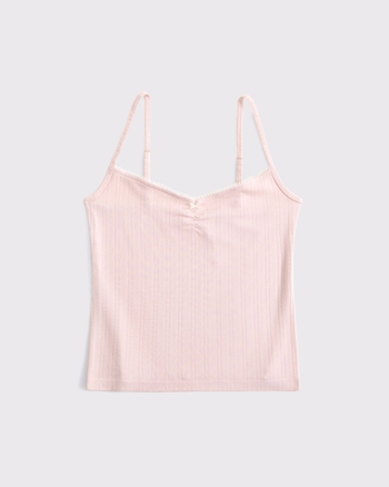 Women's Pointelle Sleep Cami | Women's Matching Sets | Abercrombie.com