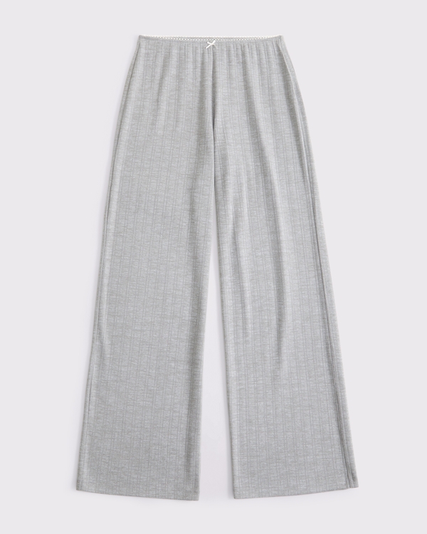 Pointelle Sleep Pant, Gray view 1