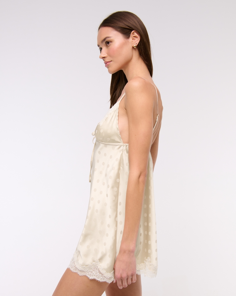 Jacquard Lace and Satin Nightie