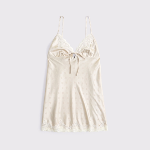 Abercrombie & Fitch Jacquard Lace and Satin Nightie
