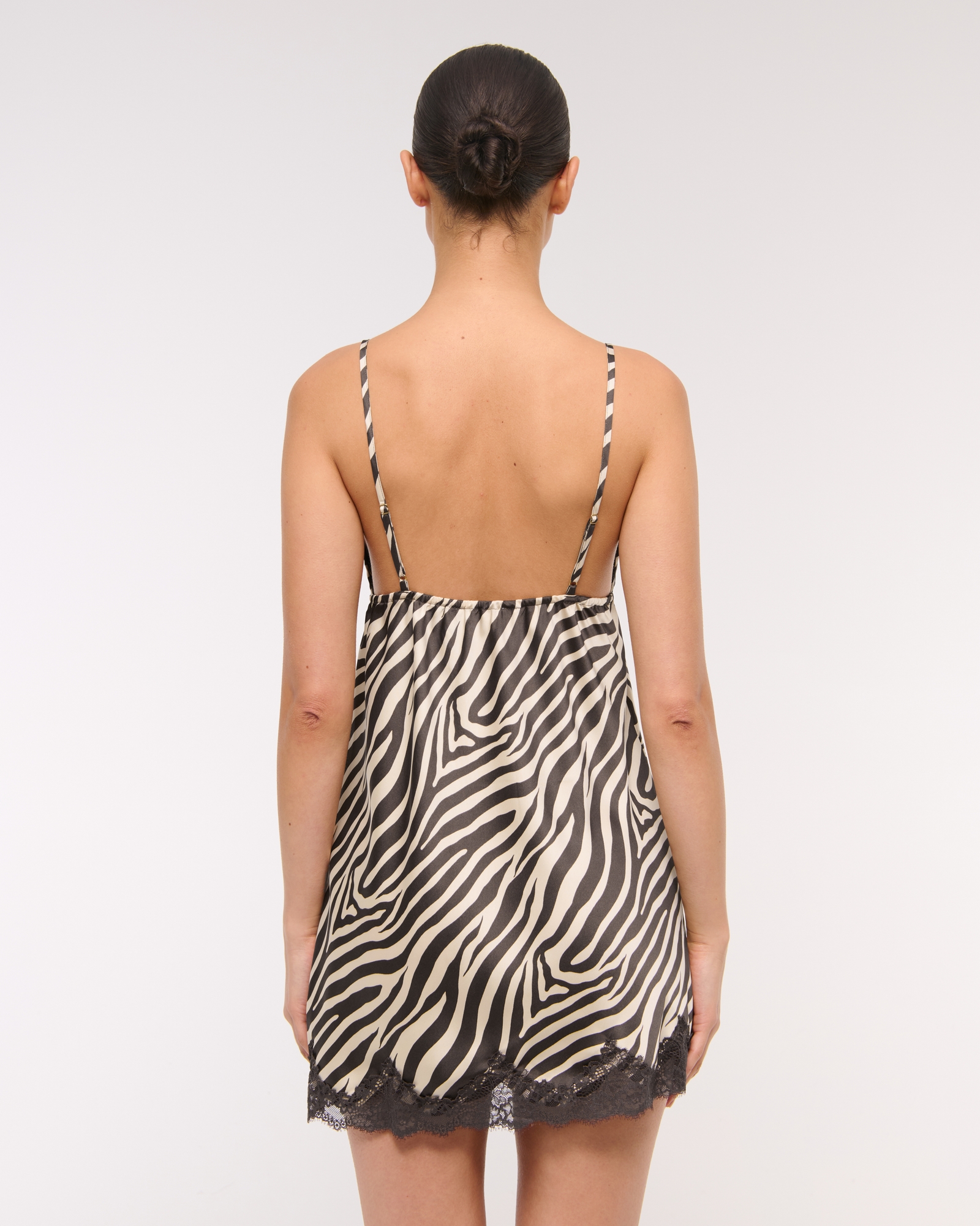 Jacquard Lace and Satin Nightie