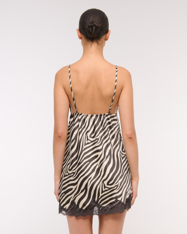 Jacquard Lace and Satin Nightie