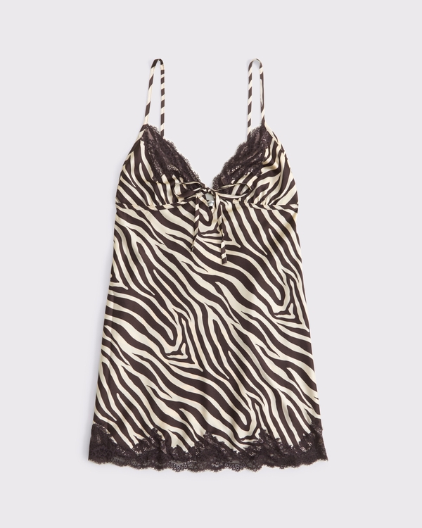 Jacquard Lace and Satin Nightie