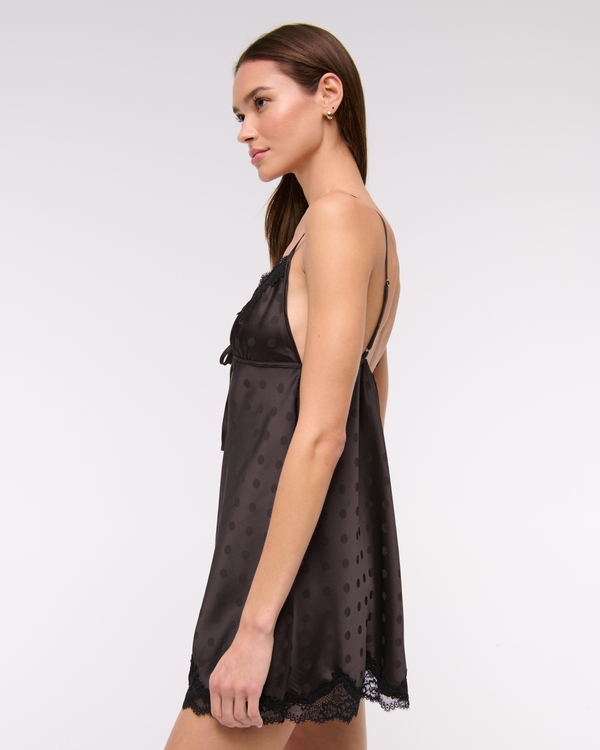 Jacquard Lace and Satin Nightie