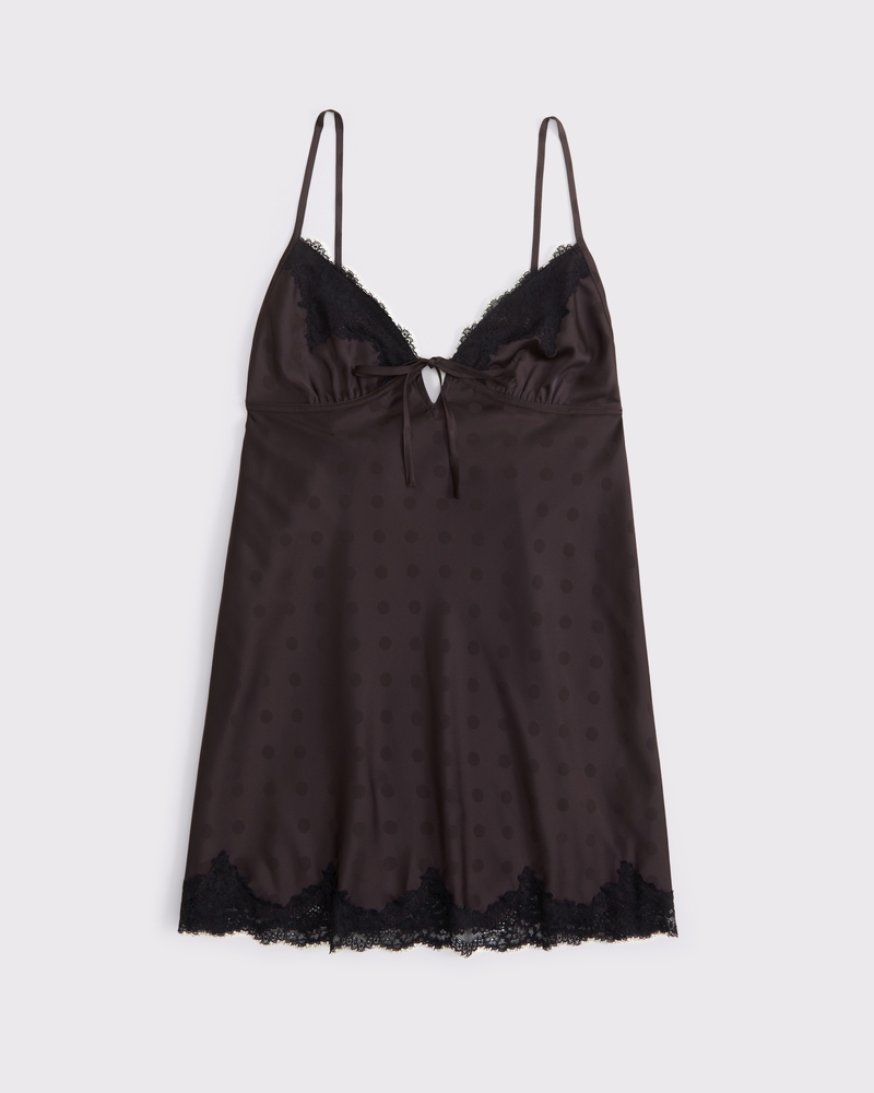 Jacquard Lace and Satin Nightie