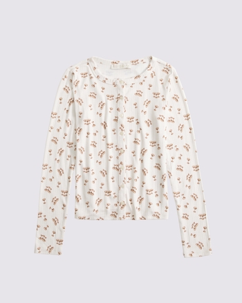 Long-Sleeve Pointelle Sleep Top from Abercrombie & Fitch - $32.99